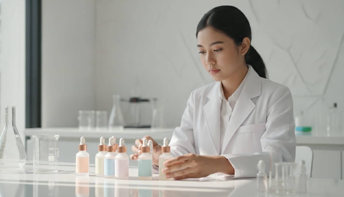 Proses pengembangan formula dalam layanan maklon serum bayi di fasilitas produksi